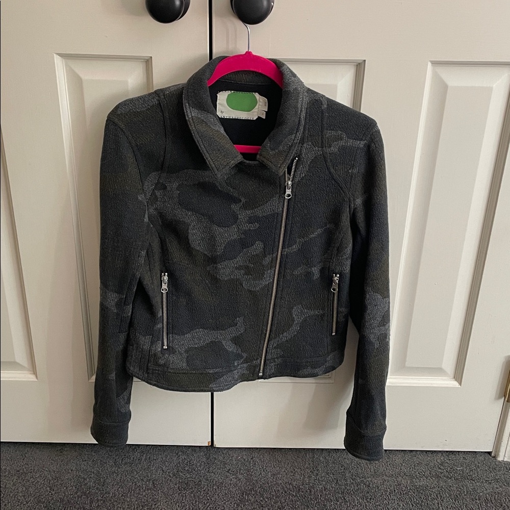 Anthropologie Camo Moto Jacket Small